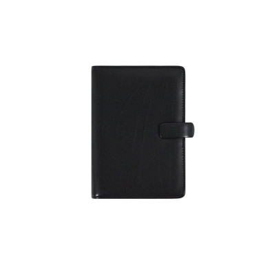 FILOFAX Kalendárium, gyűrűs, betétlapokkal, personal méret, FILOFAX "Metropol", fekete