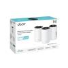 TP-Link Deco PX10 AX1500 + AV1000 Whole Home Powerline Mesh WiFi 6 System (3 Pack) White DECO PX10(3-PACK)