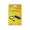 DeLock USB 3.0 Hub 3 Port + 1 Port Gigabit LAN 10/100/1000 Mbps 62653