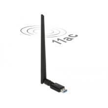 DeLock USB 3.0 Dual Band WLAN ac/a/b/g/n Stick 867 + 300 Mbps with external antenna 12535 DeLock USB 3.0 Dual Band WLAN ac/a/b/g/n Stick 867 + 300 Mbps with external antenna 12535