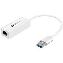 Sandberg USB3.0 Gigabit Network Adapter White 133-90 Sandberg USB3.0 Gigabit Network Adapter White 133-90