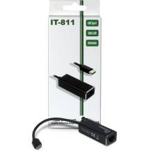 Inter-Tech Argus IT-811 USB-C Gigabit Ethernet Adapter Black 88885438 Inter-Tech Argus IT-811 USB-C Gigabit Ethernet Adapter Black 88885438