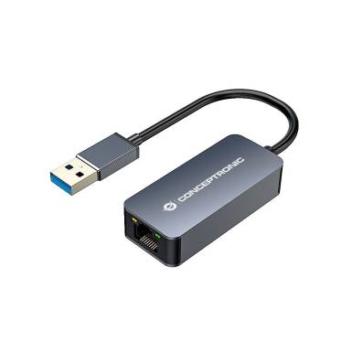 Conceptronic ABBY12G 2.5G Ethernet USB3.0 Adapter, Wake-on-LAN, Compatible with Nintendo Switch ABBY12G Conceptronic ABBY12G 2.5G Ethernet USB3.0 Adapter, Wake-on-LAN, Compatible with Nintendo Switch ABBY12G