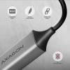 AXAGON ADE-TXCA USB-C + USB-A Gigabit Ethernet Adapter Grey ADE-TXCA