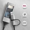 AXAGON ADE-TXCA USB-C + USB-A Gigabit Ethernet Adapter Grey ADE-TXCA