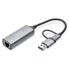 Digitus USB Type-C Ethernet Adapter 2,5G DN-3028 Digitus USB Type-C Ethernet Adapter 2,5G DN-3028