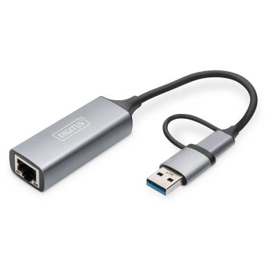Digitus USB Type-C Ethernet Adapter 2,5G DN-3028 Digitus USB Type-C Ethernet Adapter 2,5G DN-3028