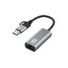 LevelOne USB-0423 2.5 Gigabit Ethernet 2-in-1 USB-C/A Network Adapter USB-0423