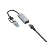LevelOne USB-0423 2.5 Gigabit Ethernet 2-in-1 USB-C/A Network Adapter USB-0423