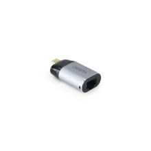 Dicota USB-C to Ethernet Mini Adapter with PD (100W) Silver D32048 Dicota USB-C to Ethernet Mini Adapter with PD (100W) Silver D32048