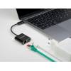 DeLock USB Type-C Adapter to Gigabit LAN 10/100/1000 Mbps with Power Delivery port Black 66644