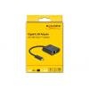 DeLock USB Type-C Adapter to Gigabit LAN 10/100/1000 Mbps with Power Delivery port Black 66644
