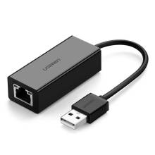 UGREEN CR110 USB-RJ45 H&aacute;l&oacute;zati Adapter Black UG20254