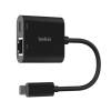 Belkin USB-C to Ethernet + Charge Adapter 100W Black INC019BTBK