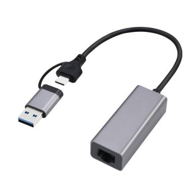 Gembird A-USB3AC-LAN2G-01 USB 2.5G Gigabit network adapter Space Grey A-USB3AC-LAN2G-01 Gembird A-USB3AC-LAN2G-01 USB 2.5G Gigabit network adapter Space Grey A-USB3AC-LAN2G-01