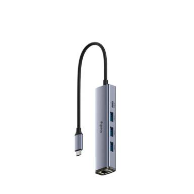 Cudy 4-Port USB3.2 HUB with Ethernet Silver UH605