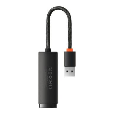 Baseus Baseus Lite Series USB – RJ45 hálózati adapter Black WKQX000001 Baseus Baseus Lite Series USB – RJ45 hálózati adapter Black WKQX000001