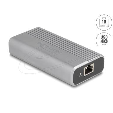 DeLock USB 40 Gbps USB Type-C Network Adapter 10 Gigabit LAN 1xRJ45 64349 DeLock USB 40 Gbps USB Type-C Network Adapter 10 Gigabit LAN 1xRJ45 64349