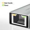 Logilink USB-C to Gigabit Ethernet Adapter with 2-in-1 USB Connection Grey UA0238B