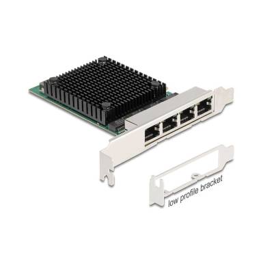 DeLock PCI Express x4 Network Card 2.5 Gigabit LAN 4 x RJ45 RTL8125 88601 DeLock PCI Express x4 Network Card 2.5 Gigabit LAN 4 x RJ45 RTL8125 88601