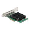 DeLock PCI Express x4 Network Card 2.5 Gigabit LAN 4 x RJ45 RTL8125 88601