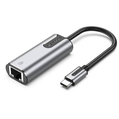 Vention USB-C to Gigabit Ethernet Adapter Grey CFNHB Vention USB-C to Gigabit Ethernet Adapter Grey CFNHB
