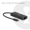 Club3D USB‑C to RJ45 10G Ethernet Black CAC-2531
