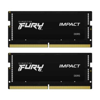 Kingston 32GB DDR5 6400MHz Kit(2x16GB) SODIMM Fury Impact Black KF564S38IBK2-32 Kingston 32GB DDR5 6400MHz Kit(2x16GB) SODIMM Fury Impact Black KF564S38IBK2-32