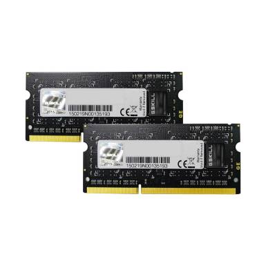 G.SKILL 16GB DDR3 1600MHz Kit(2x8GB) SODIMM Black F3-1600C11D-16GSQ G.SKILL 16GB DDR3 1600MHz Kit(2x8GB) SODIMM Black F3-1600C11D-16GSQ