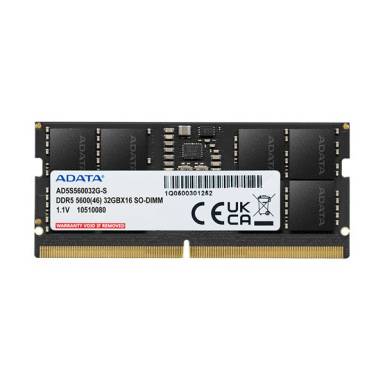 A-Data 16GB DDR5 5600MHz SODIMM AD5S560016G-S A-Data 16GB DDR5 5600MHz SODIMM AD5S560016G-S