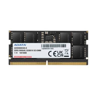 A-Data 32GB DDR5 5600MHz SODIMM AD5S560032G-S A-Data 32GB DDR5 5600MHz SODIMM AD5S560032G-S