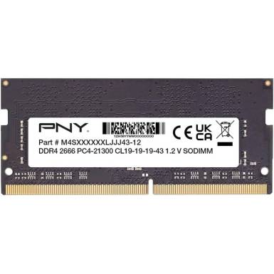 PNY 16GB DDR4 2666MHz SODIMM Black MN16GSD42666-SB PNY 16GB DDR4 2666MHz SODIMM Black MN16GSD42666-SB