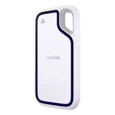 Sandisk 2TB USB3.2 Extreme Portable SSD for PlayStation 5 Console and PC White/BlueN SDSSDE62P-2T00-G25