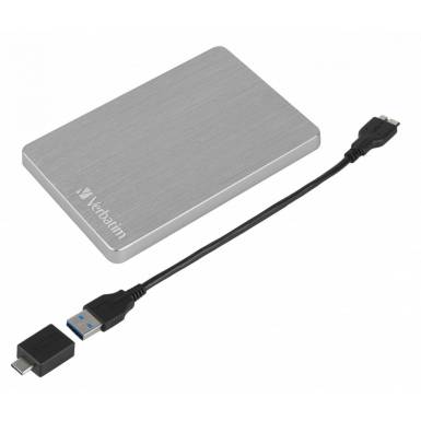 Verbatim 1TB 2,5" USB3.2 Store "n" Go Alu Slim Silver 53663 Verbatim 1TB 2,5" USB3.2 Store "n" Go Alu Slim Silver 53663