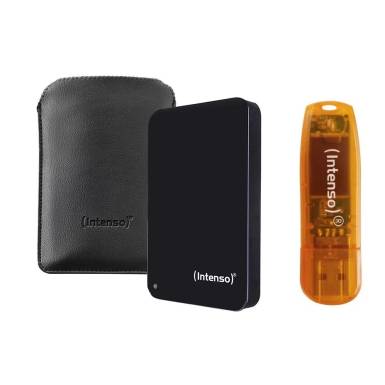 Intenso 1TB 2,5" USB3.2 Memory Drive Black + 64GB USB Stick 6023690 Intenso 1TB 2,5" USB3.2 Memory Drive Black + 64GB USB Stick 6023690