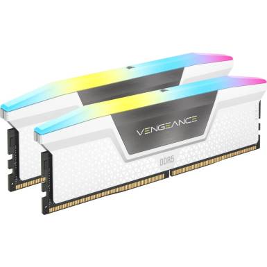 Corsair 64GB DDR5 5200MHz Kit(2x32GB) Vengeance RGB White CMH64GX5M2B5200C40W Corsair 64GB DDR5 5200MHz Kit(2x32GB) Vengeance RGB White CMH64GX5M2B5200C40W