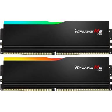 G.SKILL 64GB DDR5 5200MHz Kit(2x32GB) Ripjaws M5 RGB Black F5-5200J4040A32GX2-RM5RK G.SKILL 64GB DDR5 5200MHz Kit(2x32GB) Ripjaws M5 RGB Black F5-5200J4040A32GX2-RM5RK