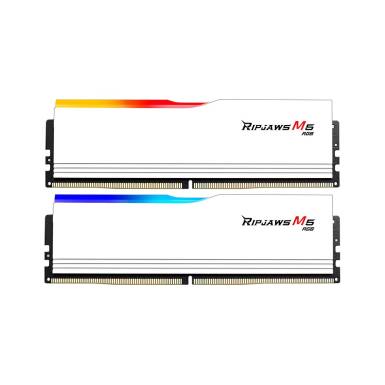G.SKILL 48GB DDR5 5200MHz Kit(2x24GB) Ripjaws M5 RGB White F5-5200J4040A24GX2-RM5RW G.SKILL 48GB DDR5 5200MHz Kit(2x24GB) Ripjaws M5 RGB White F5-5200J4040A24GX2-RM5RW