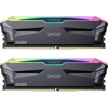 Lexar 32GB DDR5 6400MHz Kit(2x16GB) ARES RGB Black LD5EU016G-R6400GDLA