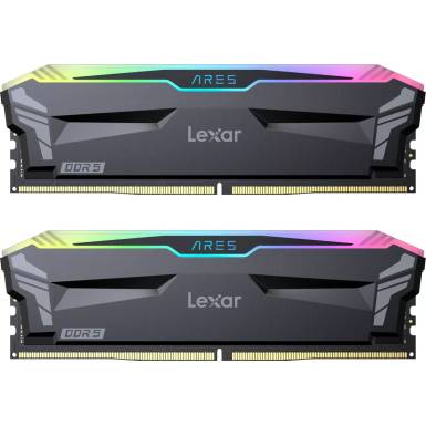 Lexar 32GB DDR5 6800MHz Kit(2x16GB) ARES RGB Black LD5U16G68C34LA-RGD Lexar 32GB DDR5 6800MHz Kit(2x16GB) ARES RGB Black LD5U16G68C34LA-RGD