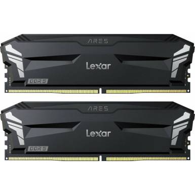 Lexar 32GB DDR5 6000MHz Kit(2x16GB) Ares Black LD5U16G60C320A-RGD Lexar 32GB DDR5 6000MHz Kit(2x16GB) Ares Black LD5U16G60C320A-RGD