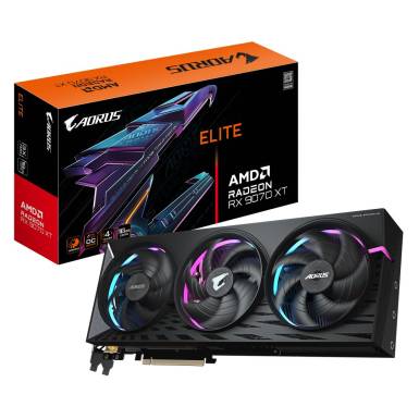 Gigabyte RX9070 XT AORUS ELITE 16G GV-R9070XTAORUS E-16GD