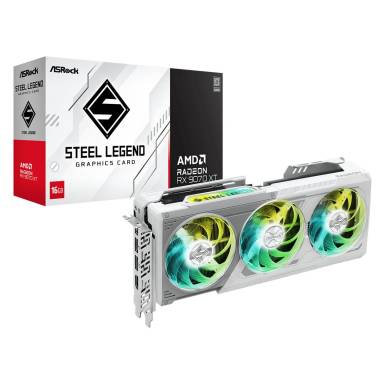 ASRock Radeon RX9070 XT Steel Legend 16GB RX9070XT SL 16G 90-GA5DZZ-00UANF ASRock Radeon RX9070 XT Steel Legend 16GB RX9070XT SL 16G 90-GA5DZZ-00UANF