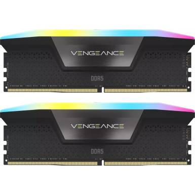 Corsair 48GB DDR5 6400MHz Kit(2x24GB) Vengeance RGB Black CMH48GX5M2B6400C36 Corsair 48GB DDR5 6400MHz Kit(2x24GB) Vengeance RGB Black CMH48GX5M2B6400C36