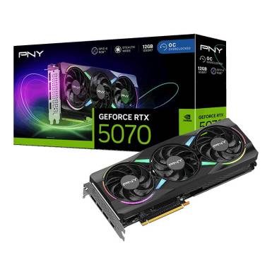PNY GeForce RTX5070 12GB DDR7 EPIC-X RGB OC VCG507012TFXXPB1-O PNY GeForce RTX5070 12GB DDR7 EPIC-X RGB OC VCG507012TFXXPB1-O