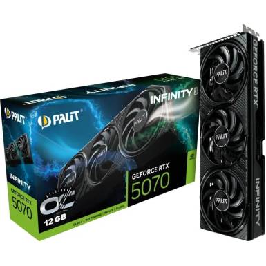 Palit GeForce RTX 5070 12GB DDR7 Infinity 3 OC NE75070S19K9-GB2050S Palit GeForce RTX 5070 12GB DDR7 Infinity 3 OC NE75070S19K9-GB2050S