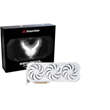 PowerColor RX9070 XT 16GB DDR6 Red Devil Spectral White RX9070XT 16G-E/OC/WHITE PowerColor RX9070 XT 16GB DDR6 Red Devil Spectral White RX9070XT 16G-E/OC/WHITE