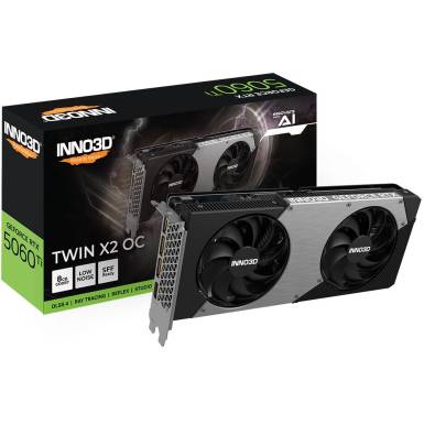 Inno3D GeForce RTX5060 Ti 8GB DDR7 Twin X2 OC N506T2-08D7X-193075N Inno3D GeForce RTX5060 Ti 8GB DDR7 Twin X2 OC N506T2-08D7X-193075N