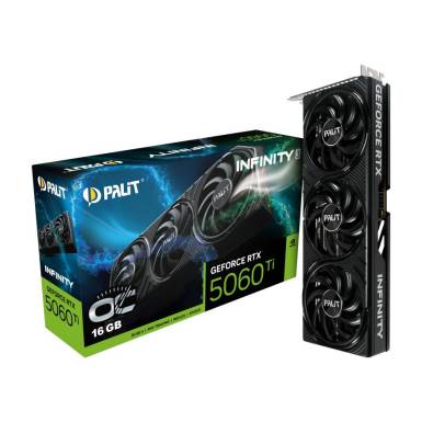Palit GeForce RTX5060Ti 16GB DDR7 Infinity 3 OC NE7506TS19T1-GB2061S Palit GeForce RTX5060Ti 16GB DDR7 Infinity 3 OC NE7506TS19T1-GB2061S