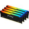 Kingston 128GB DDR4 3600MHz Kit(4x32GB) Fury Beast RGB KF436C18BB2AK4/128